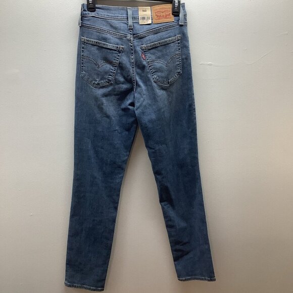 Levi’s Premium Size 28X32 -724 High Rise Slim Straight Womens BlueJeans. New - Picture 4 of 9